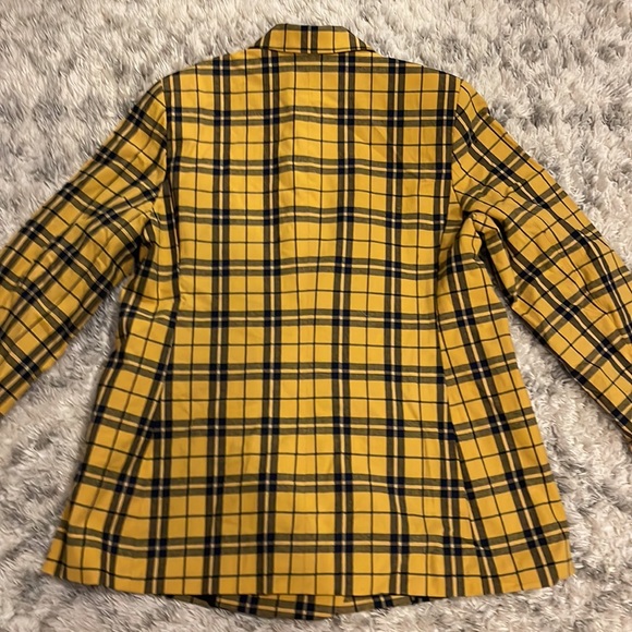 Yellow Plaid Blazer - Picture 5 of 15
